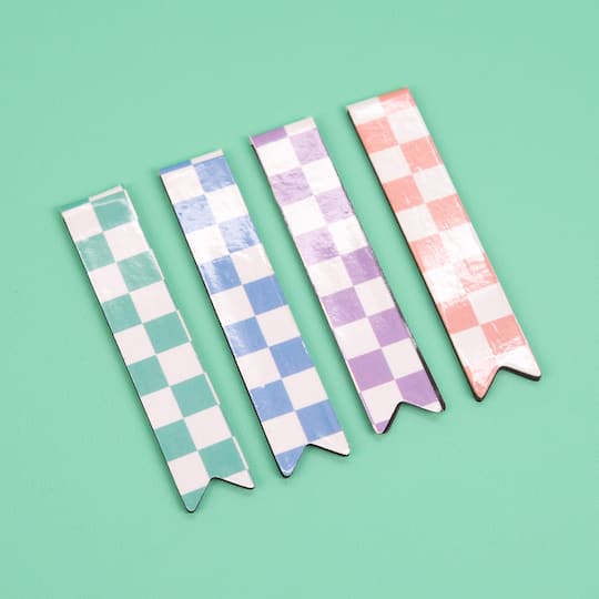 Checkered Magnetic Bookmark Set